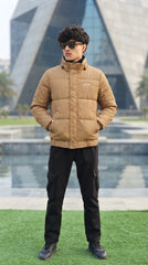 Mens Brown Armani Style Imported Puffer jacket