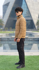 Mens Brown Armani Style Imported Puffer jacket