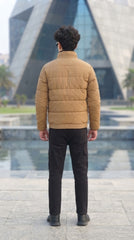 Mens Camel Armani Style Imported Puffer jacket
