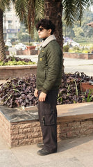 Mens Green Adidas Style Imported Puffer jacket