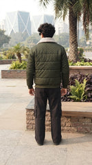 Mens Green Adidas Style Imported Puffer jacket