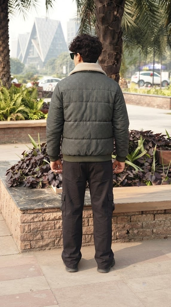 Mens Gray north face Style Imported Puffer jacket