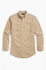 Mens sand brown casual shirt