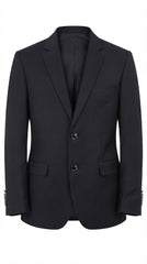 Men's Jet Black Imported Sutting Casual Coat