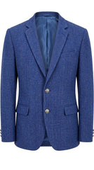 Men's Blue Imported Wool Casual Coat