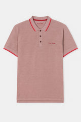 Men’s tea pink double shade polo Tee
