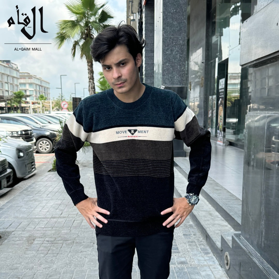 Mens imported blue lining sweater