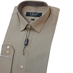 Men's sand brown formal shirt