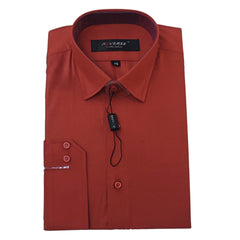 Men's rust formal shirt