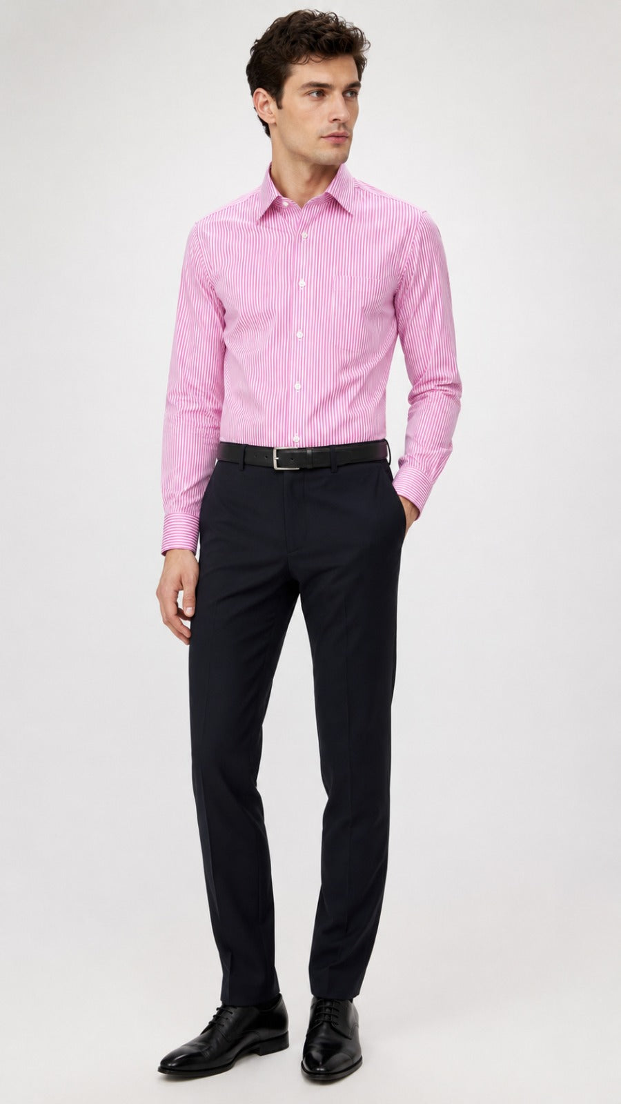 Men’s Pink Stripe Lining Formal Shirt