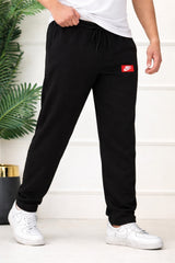 Men’s Black Oversized Fleece Trouser