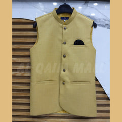 MENS CAMEL SUITING WAISTCOAT