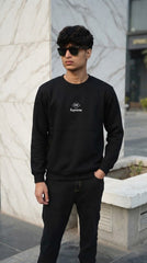 Mens Imported Rabbit Wool Sweater Black Supreme