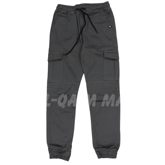 Men’s slate gray cotton cargo trouser