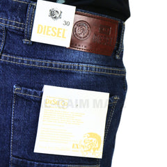 Men’s navy wash denim