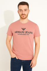 Men’s pale pink Armani Tee
