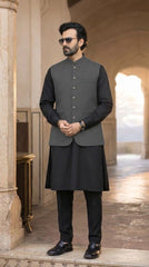 Men's dark grey Suiting Waistcoat