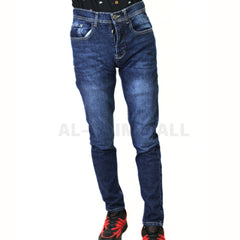 Men’s navy wash denim