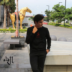 Mens imported black sweater