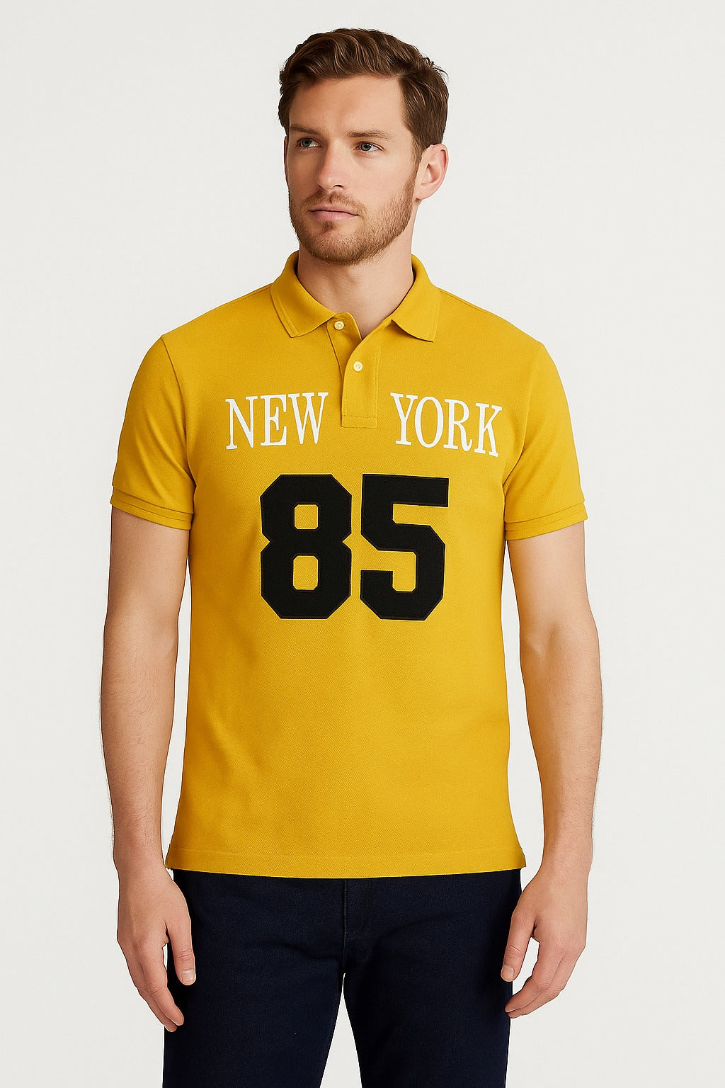 Men’s Mustard Polo Tee