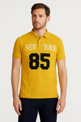 Men’s Mustard Polo Tee