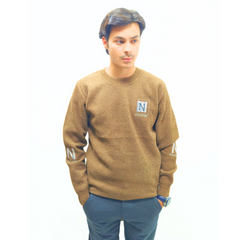 Men’s brown rabbit wool sweater