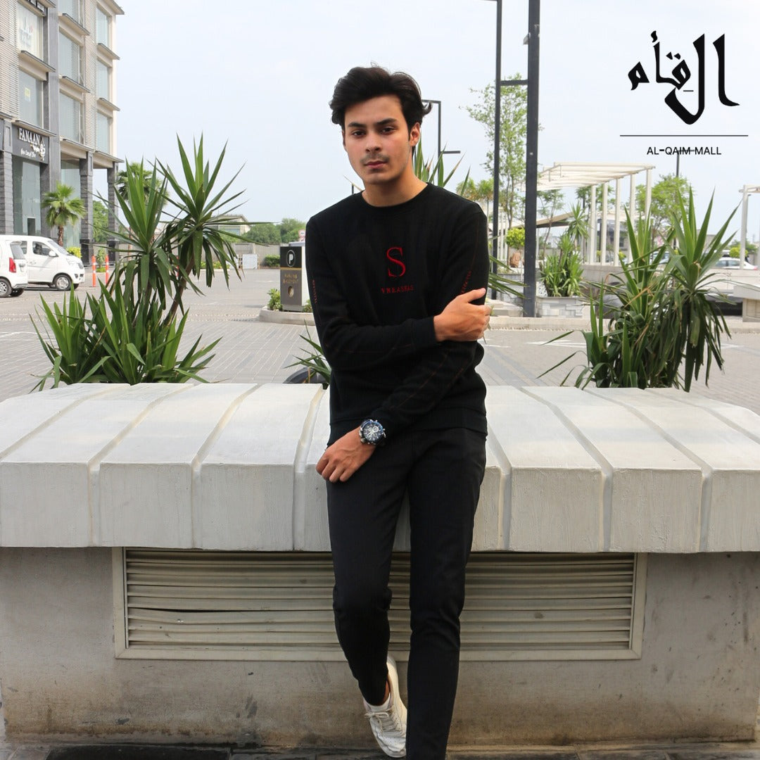 Mens imported black sweater