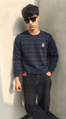 Mens Imported Rabbit Wool Sweater Green Lining