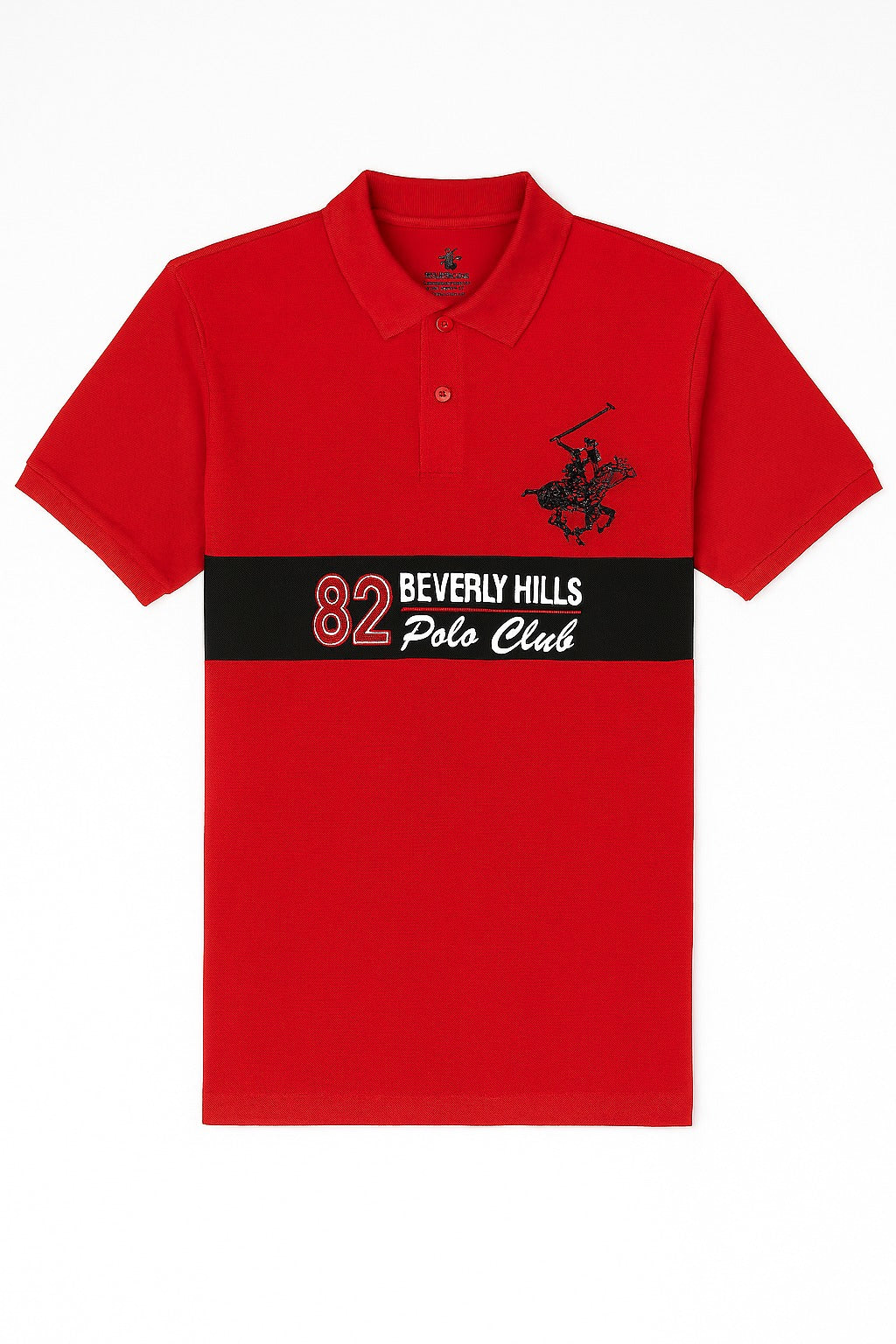 Men’s Red embroided Polo Tee