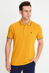 Men’s Mustard Oversized polo Tee
