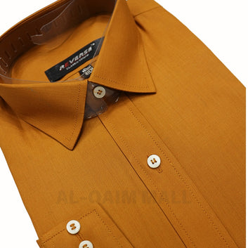 MENS MUSTARD YELLOW DRESS SHIRT