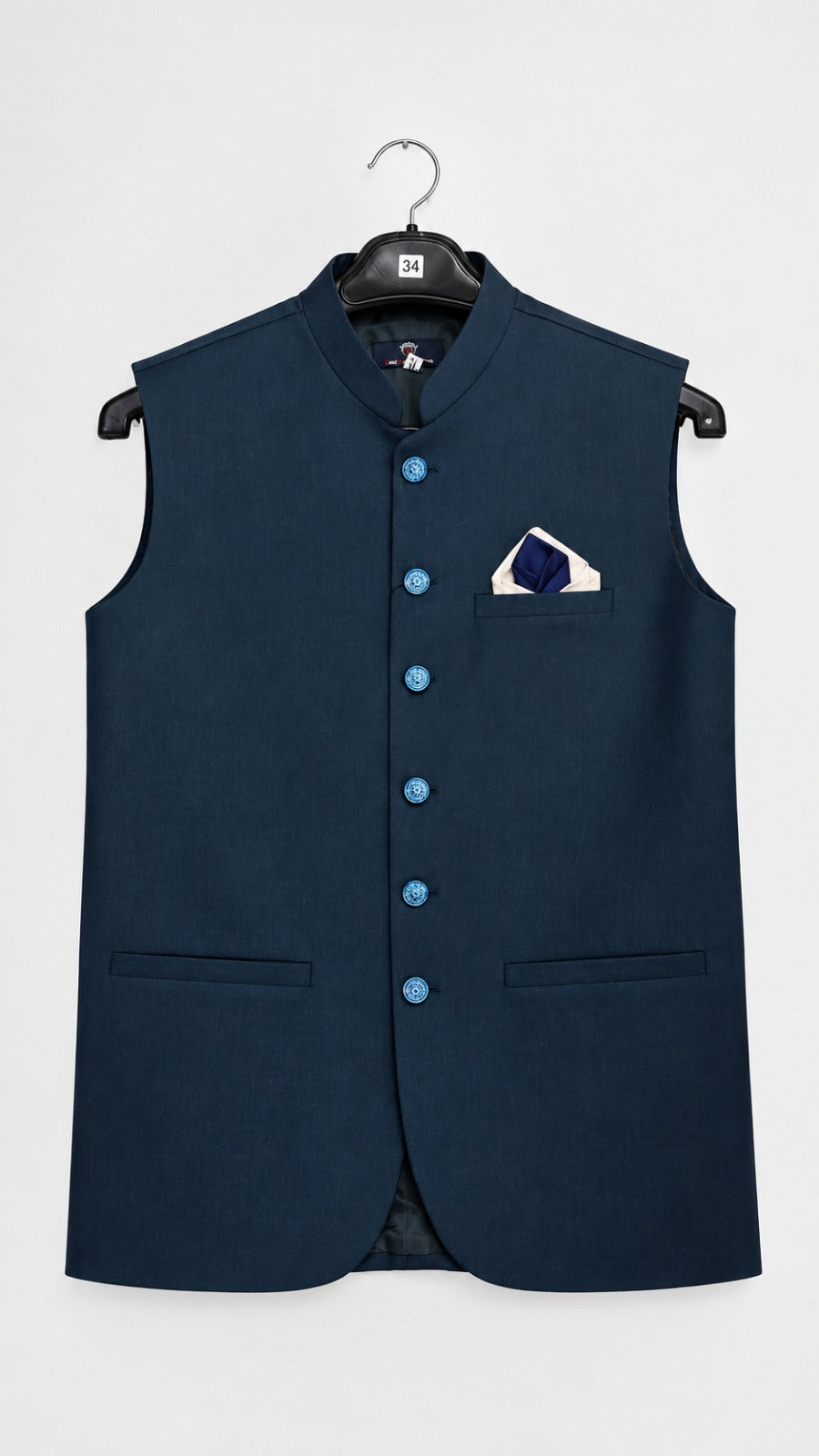Men's Navy Blue Suiting Waistcoat