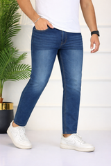 Men’s Dark Blue Oversized Denim Pant (Last Chance)