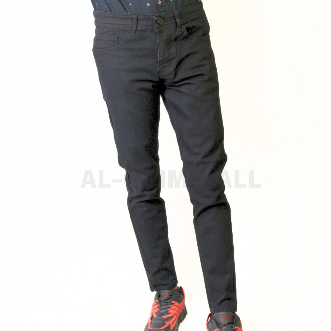 Men’s jet black denim pant