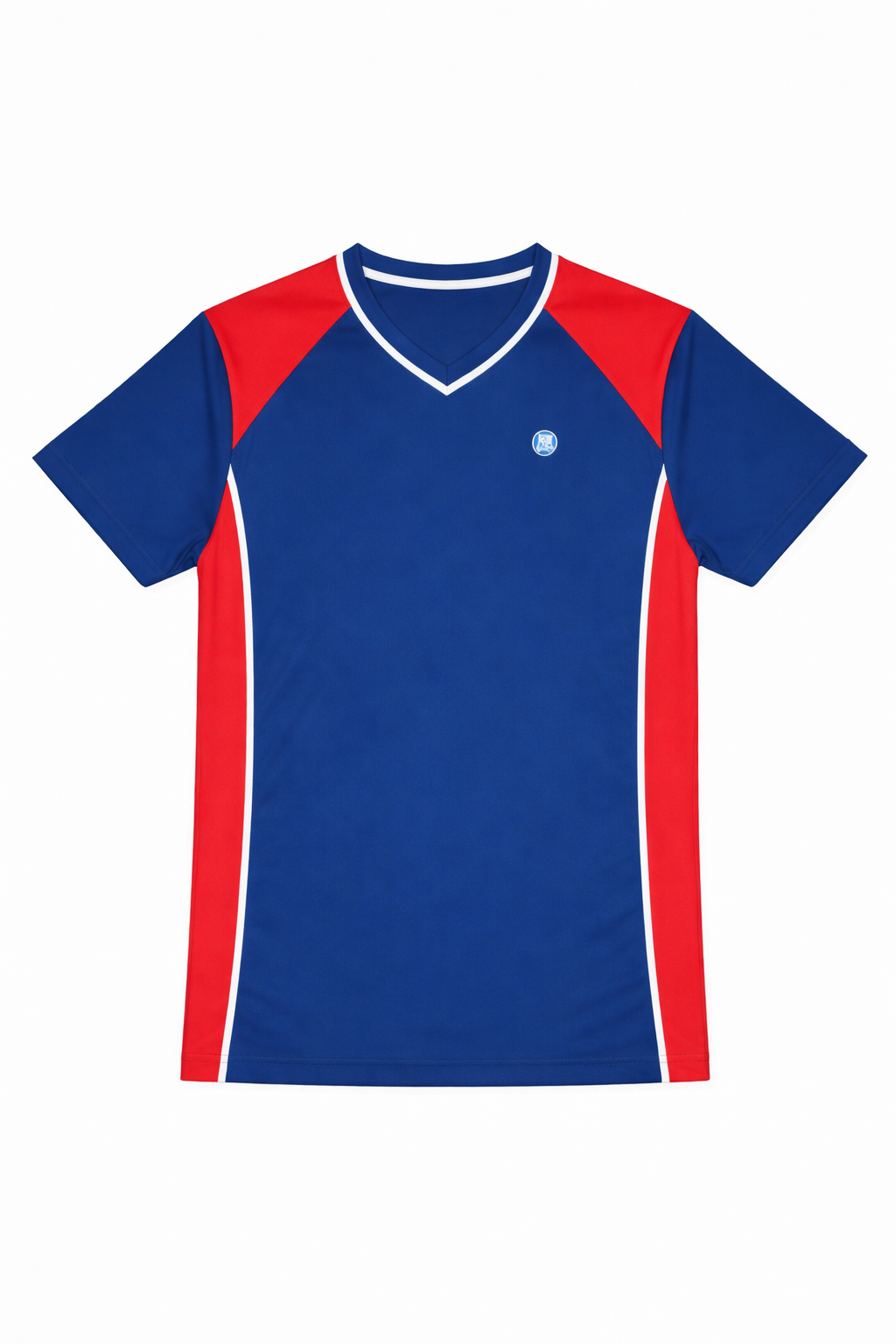 Boys navy and red sport shirt