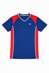 Boys navy and red sport shirt