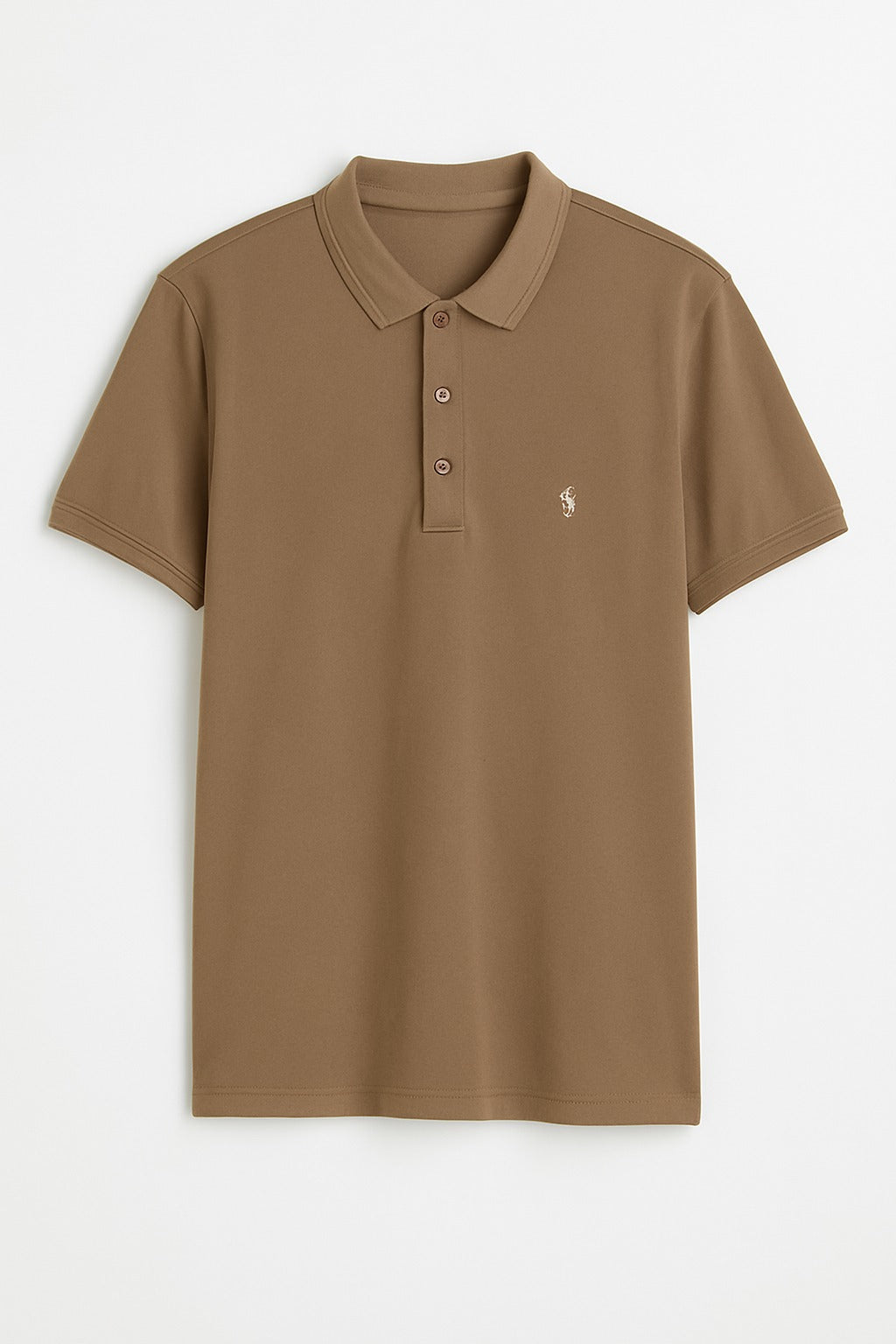 Men’s camel brown Oversized polo Tee
