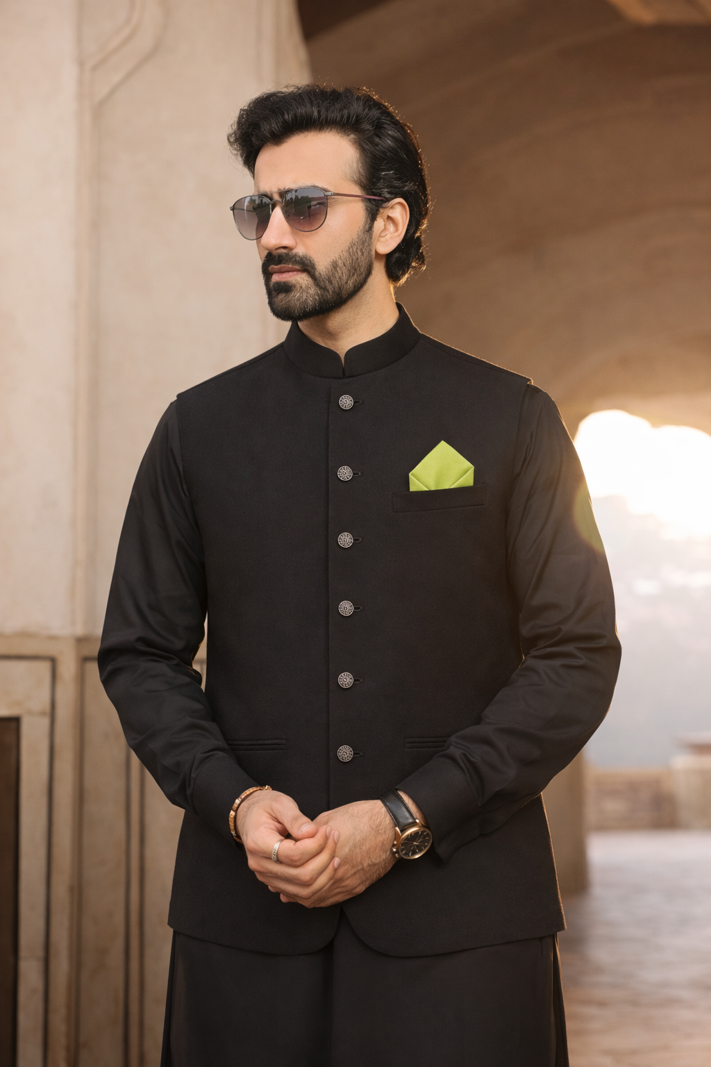 Men’s Black Sutting Waistcoat