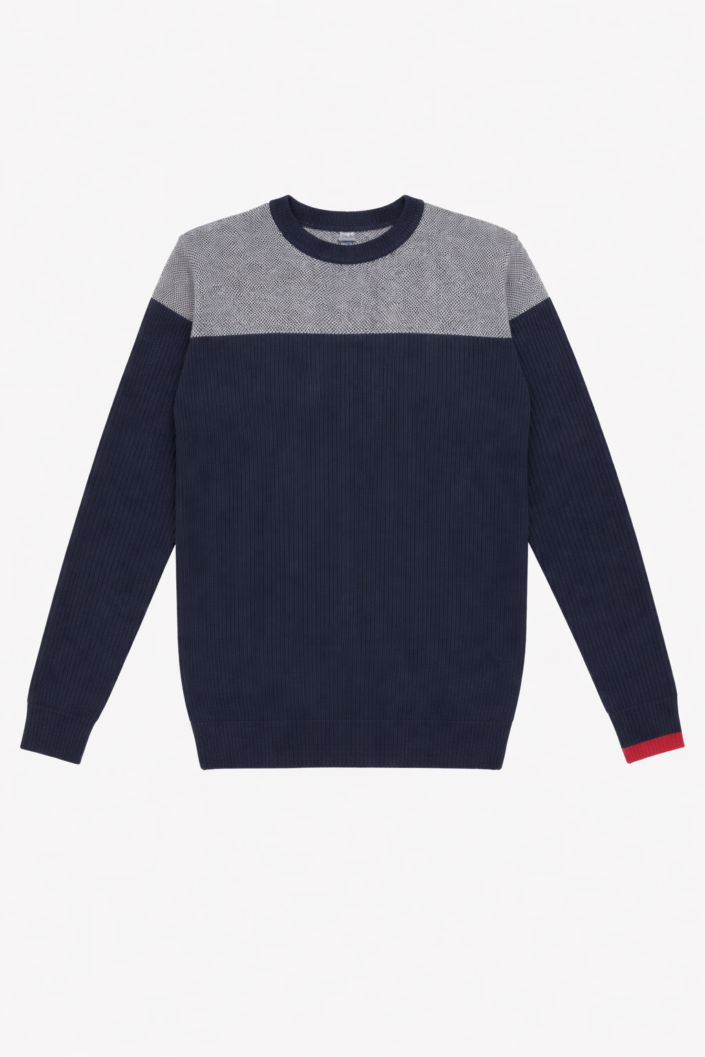 Mens blue trendy wool sweater (Last Chance)