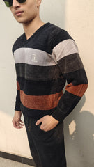 Mens imported gray lining sweater