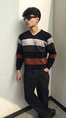 Mens imported gray lining sweater