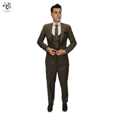 Men’s chocolate brown 3 piece