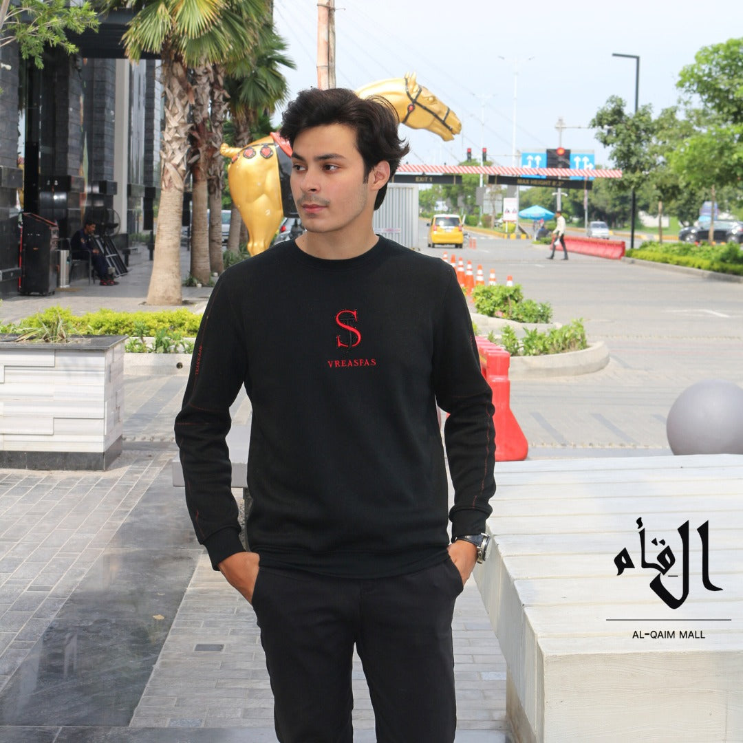 Mens imported black sweater