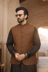 Men’s Dark Brown Sutting Waistcoat