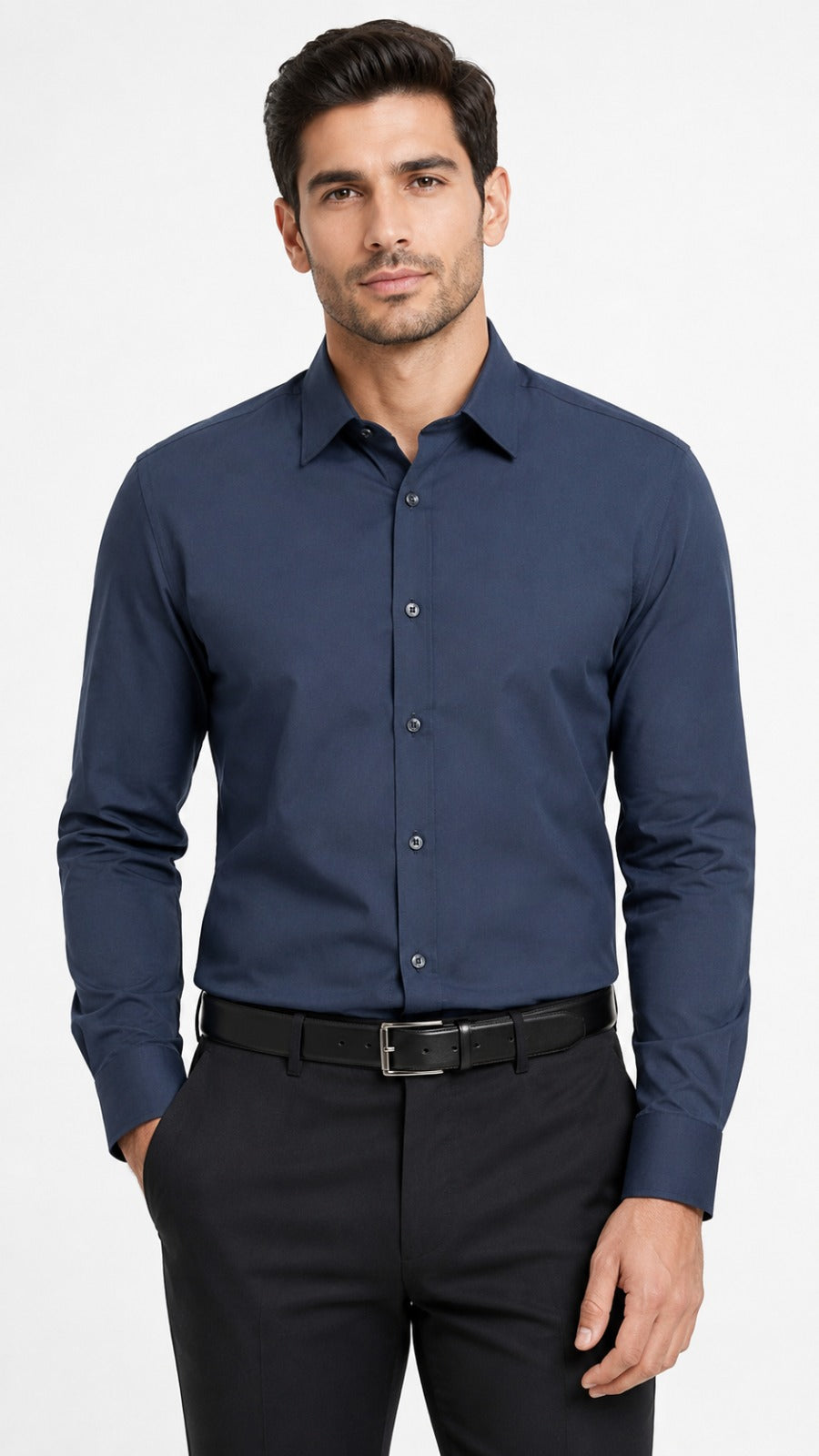 Men’s Navy Blue Formal Shirt