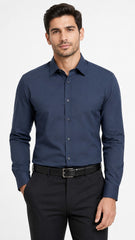 Men’s Navy Blue Formal Shirt