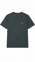 Men’s Dark Green Horizontal Pinstripe Cartier Logo T-Shirt