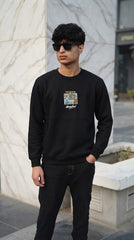Mens Imported Rabbit Wool Sweater Black Marryland