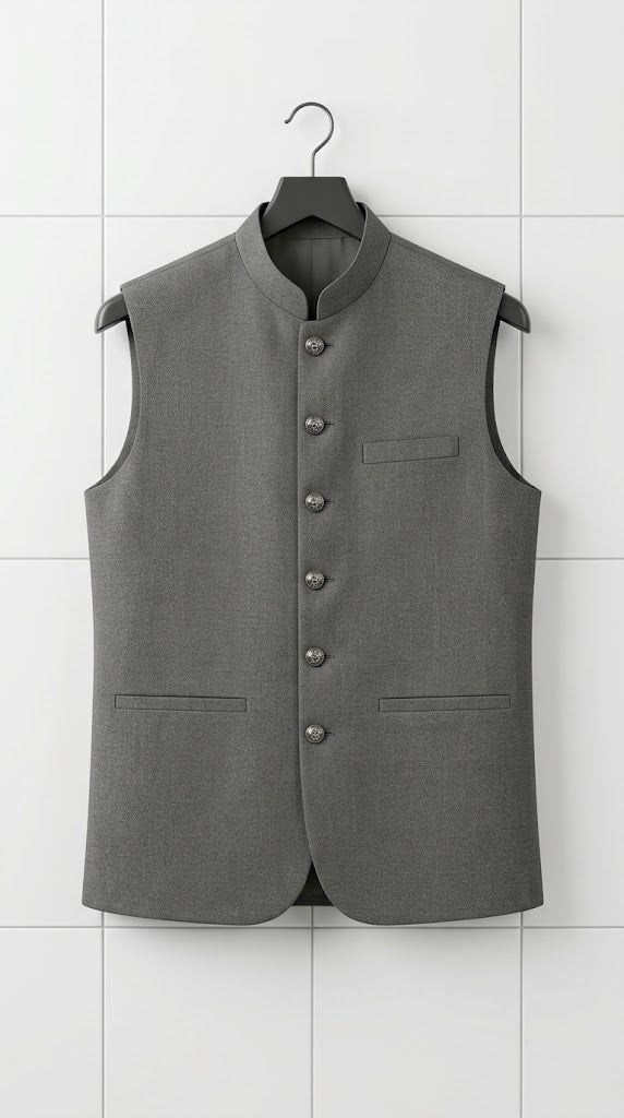 Men's dark grey Suiting Waistcoat