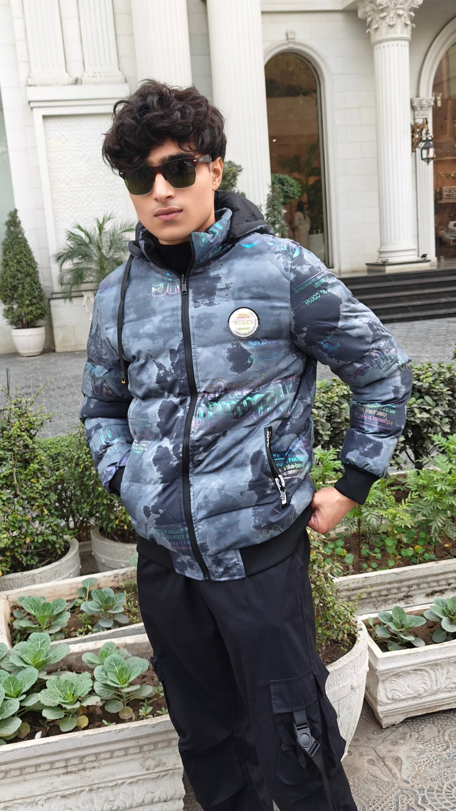 Men's sky shaded imported jacket